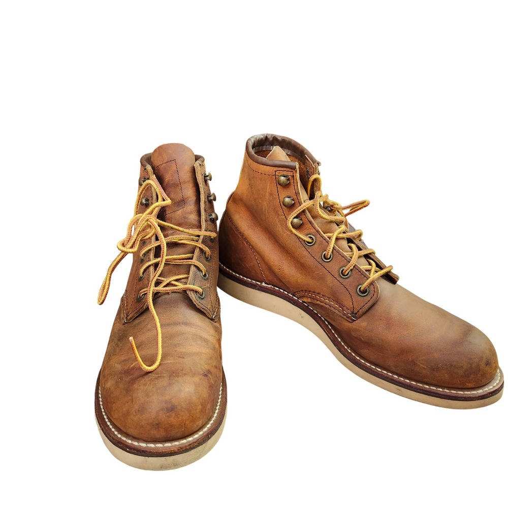 Red Wing Rover 2950 Copper Rough & Tough Leather Boots Mens 9 D Made in USA
